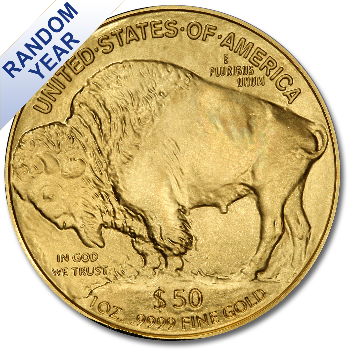 Uncirculated Gold Buffalo Coin One Ounce (Random Year)