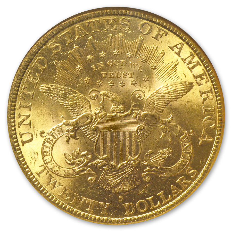 1933 P $20 Gold Double Eagle $20 American Mint State at 's  Collectible Coins Store